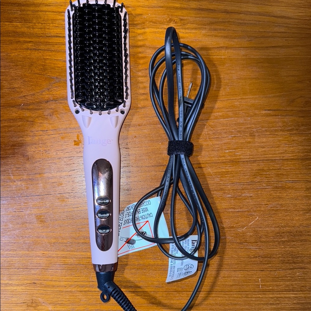Lange Black and White Hair Straightening Brush
